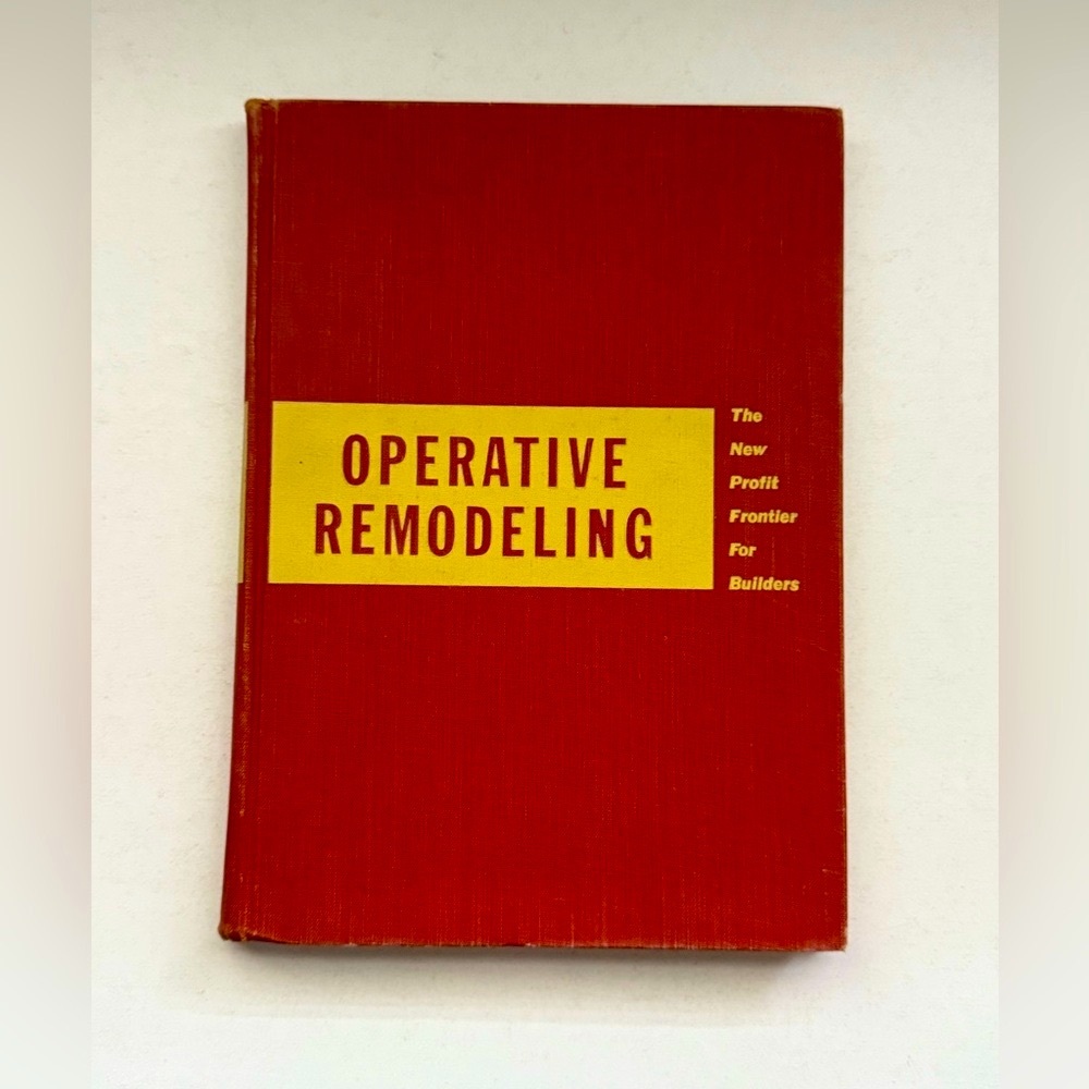 Operative Remodeling Vintage Book From‎ United States Gypsum Company, 1956